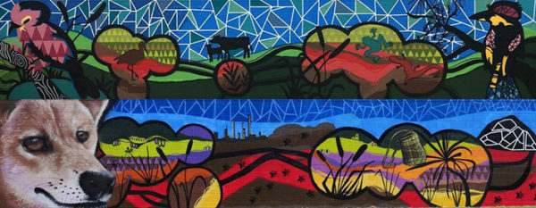 MURAL ON YUGAMBEH COUNTRY | LIBBY HARWARD ART